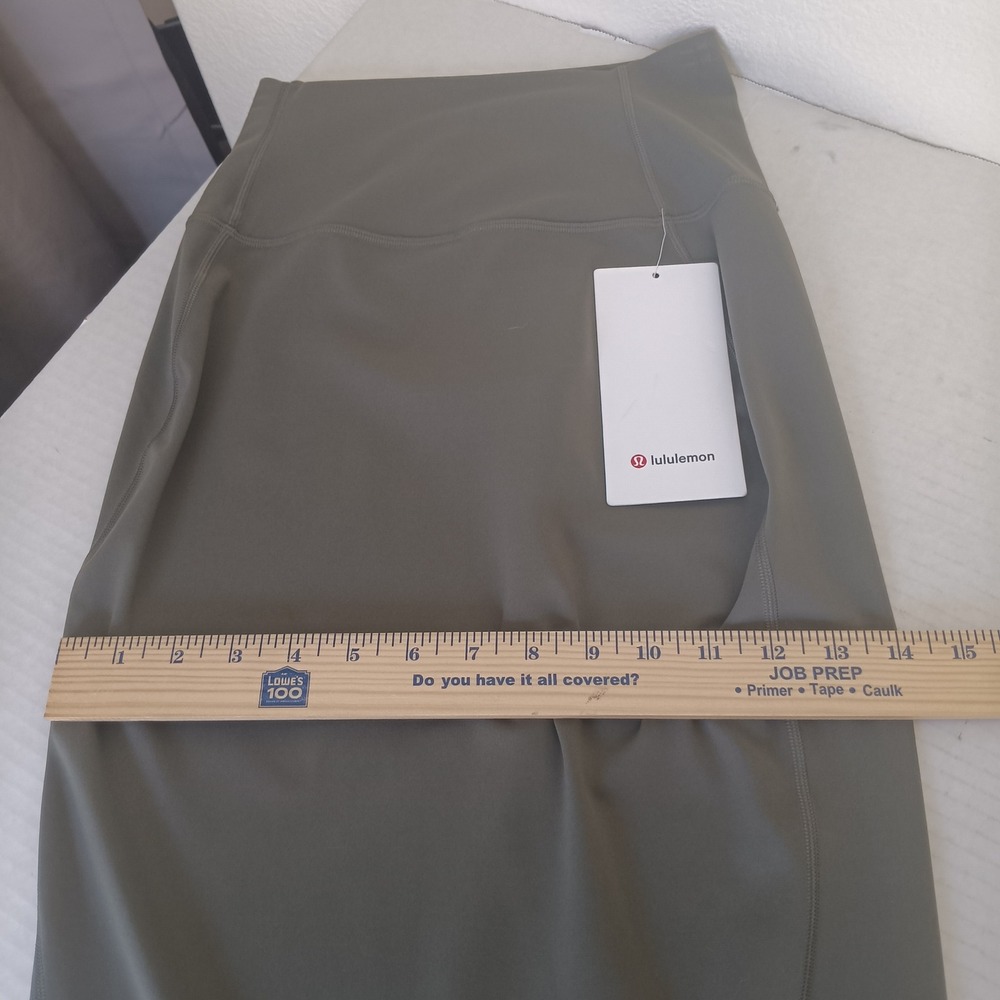 lululemon Nulu Slim-Fit HR Skirt Women 4 Army Green Asia Design Edition LW8AH0S - Picture 5 of 7